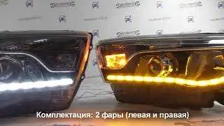 Тюнинг фары Лада Веста с БИ линзами ДХО и Led повторителями в стиле Lexus | AvtoKluch63