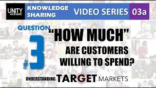 Unity Macroverse Free Knowledge Sharing Video : Understanding Target Markets,  Question 3