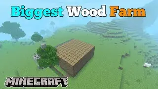 How to make BIGGEST WOOD FARM In Minecraft PE| bedrock edition