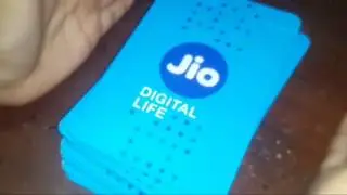 The blue Jio sim unboxing