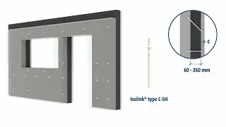 Installation of Schöck Isolink® types C-EH (former TA-H) and C-ED (former TA-D).