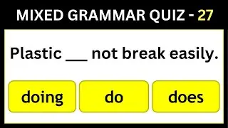 English Grammar Mixed Tenses Quiz | Can you Pass this Grammar Test? Kidsa2z