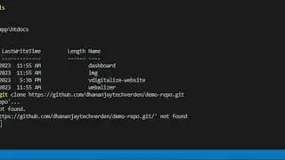 Github Repository Not Found Error While Cloning