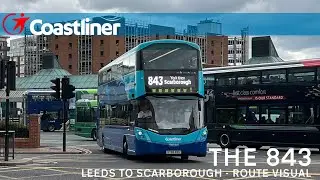ROUTE VISUAL | Transdev Coastliner 843: Leeds - Scarborough