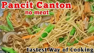 Pancit Canton without Meat - Oyster Sauce lang sapat na / Yummy / Quick and Tasty Simple Dish