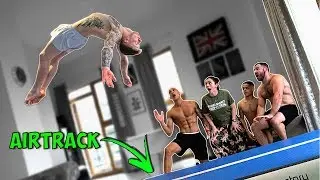 HOME GYMNASTICS CHALLENGE | You won't believe what I put in my Apartment!?