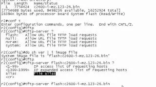 Using A Cisco Device As A TFTP Server Lab - Part 1
