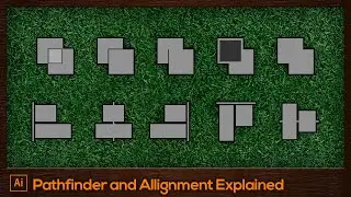 #16 Pathfinder and Alignment Explained | Adobe Illustrator For Beginners Tutorial [FREE]