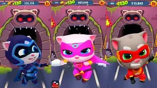 Talking tom gold  run Говорящий Том бег за золотом Принцесса, Анджела Джин за золотом