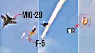 Caças MiG-29 / F-5 no Irã: Disparo REAL de míssil