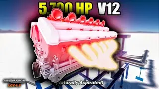 The Highest Horsepower, Naturally Aspirated V12 Engine Ever! | Automation Game (LCV 4.3)