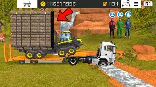 Overloaded Wood With Trucks In Fs18 | Fs18 Multiplayer | Timelapse |
