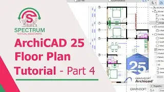 ArchiCAD 25 - How To Draw A Floor Plan In ArchiCAD 25 Tutorial For Beginners [ Part 04 ]