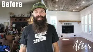 Farmhouse Renovation Living Room Update [ Part 4 ] Trim & Paint - Lavender & Fir Farmstead