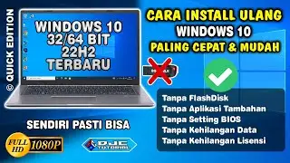 The Quickest and Easiest Way to Reinstall Windows 10 Without a Flash Drive | No Data Loss