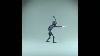 3D Saber Character animation