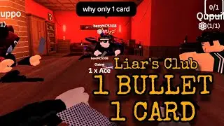 Roblox Liar's Club 1 Bullet and 1 Card