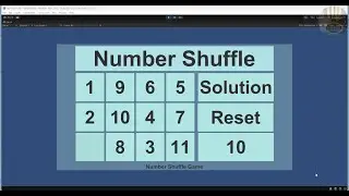 How to Create a Number Shuffle Game  in Unity, with random number functions in C# - Full Tutorial