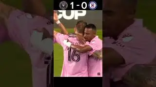 Inter Miami VS Cruz Azul Messi Free-kick Goal🤯 League Cup Match Highlights #youtube#shorts#football