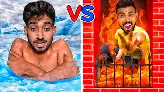 World's most hot vs cold room challenge