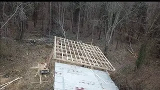 Purlins are done!! Budget build is almost ready for metal!!