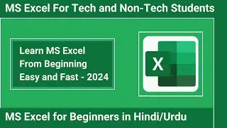 Microsoft Excel Course Full Course in Hindi/Urdu