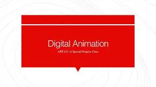 Digital Animation Introduction