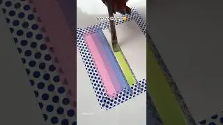 The colors and the tape peel😱😲😲 #art #satisfying #viralvideo #painting #gouache #shorts