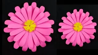 How to make Paper flowers Easy | Membuat bunga dari kertas origami |Paper Craft - Pola Kelopak Bunga