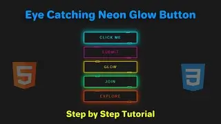 Create an Eye Catching Neon Glow Button with HTML & CSS— Step-by-Step Tutorial!