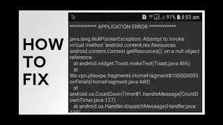 How to fix this Toast error