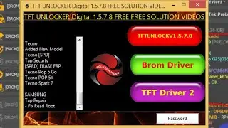 TFT 1.5.7.8 Qualcomm MTK  SPD Unlock Tool Working