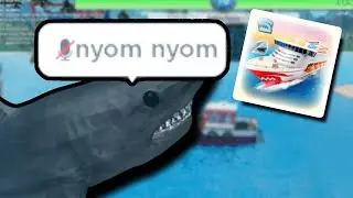 Getting CHASED by a MEGALODON in ROBLOX | Sharkbite 2