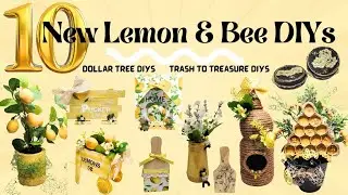 10 *Must See* Lemon & Bee DIYs | Tiered Tray DIYs | Dollar Tree Crafts | Trash to Treasure Projects