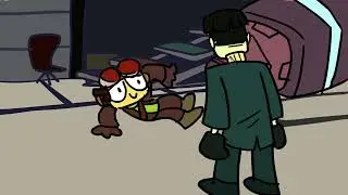 Raz breakdancing (Psychonauts meme)