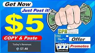 Just Post it +$5/DAY Method! CPA Offer (CpaGrip)