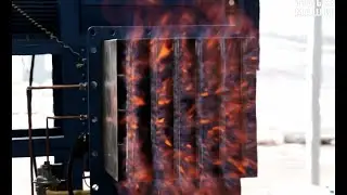 Газовая блочная горелка серии КГ в действии