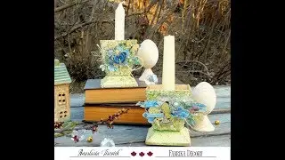 Украшение для дома своими руками. Скрапбукинг Альтерскрап/ DIY Alter-scrap tutorial.