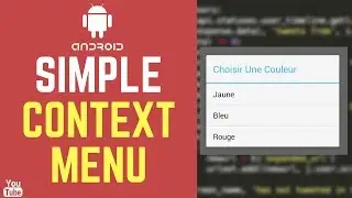 [Android] Simple Context Menu (بلتونسي)