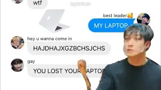 skz texts: wheres bangchan’s laptop?