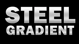 How to make STEEL Gradient in Photoshop CC, CS6 | Metal Text Effect