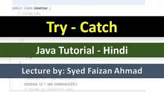 TRY AND CATCH BLOCK | TRY CATCH IN JAVA | CONTROL FLOW OF TRY & CATCH | EXCEPTION HANDLING IN JAVA