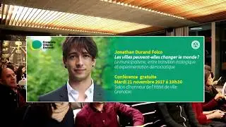 Conférence Jonathan Durand Folco - A NOUS LA VILLE ! - #KiosqueVDD