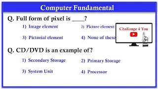 Top 100 Computer Fundamental MCQ's for all Competitive exams - Computer mcq - @LearnComputerin
