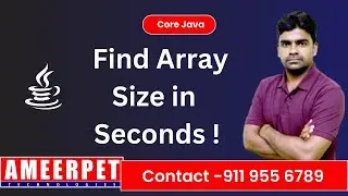 How to Find Array Size in Java, C++, Python & More!Ultimate Guide|by Srinivas|Ameerpet Technologies.
