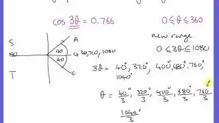 Trig Equations with a range change
