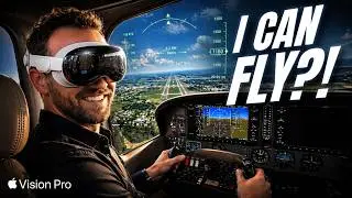 X-Plane 12 on Vision Pro (I can see my real yoke!)