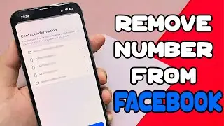 How To Remove Phone Number On Facebook Account 2024 | 100% Working