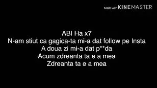 ABI-R.I.P Vloggeri(versuri/lyrick)
