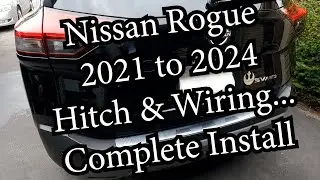 Nissan Rogue Hitch Install plus Wiring